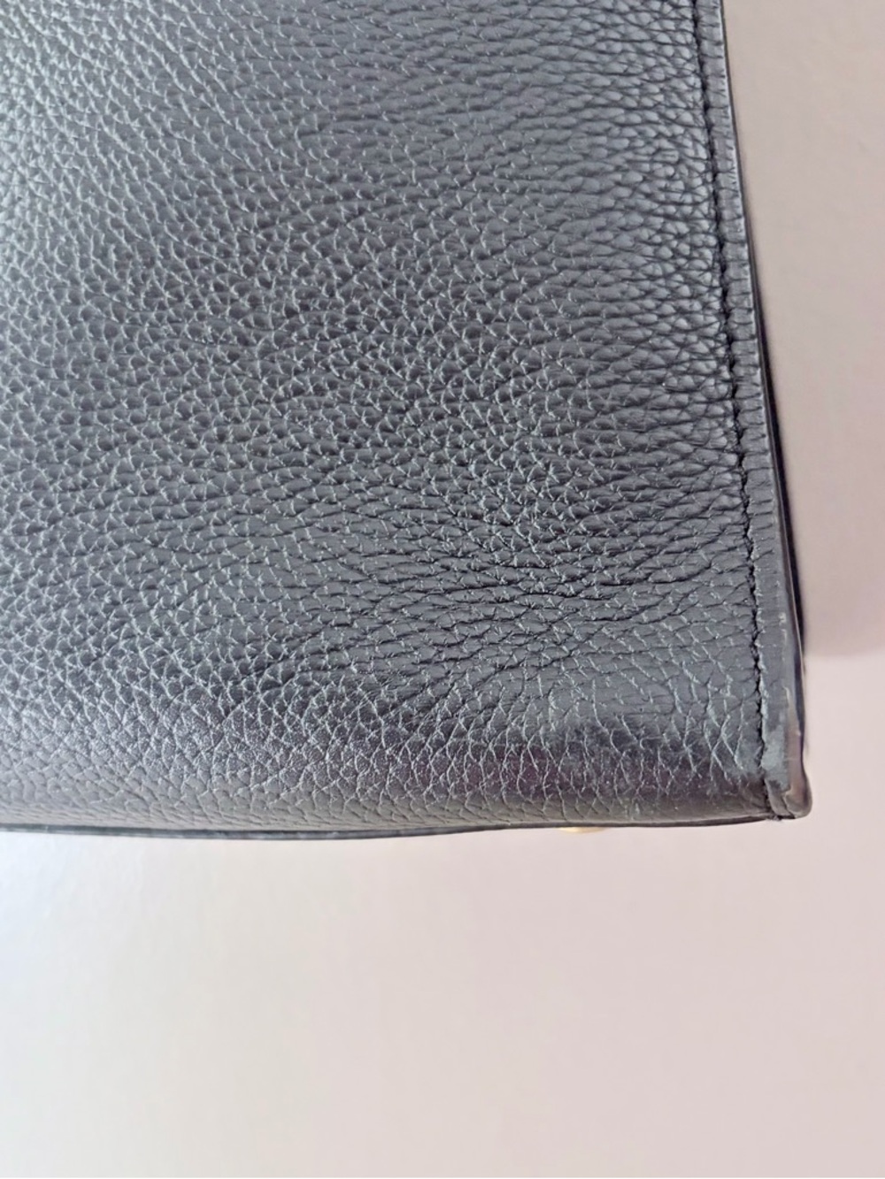 Coach Black Polished Pebble Leather Charlie Carryall Tote 25137 - Picture 5 of 13